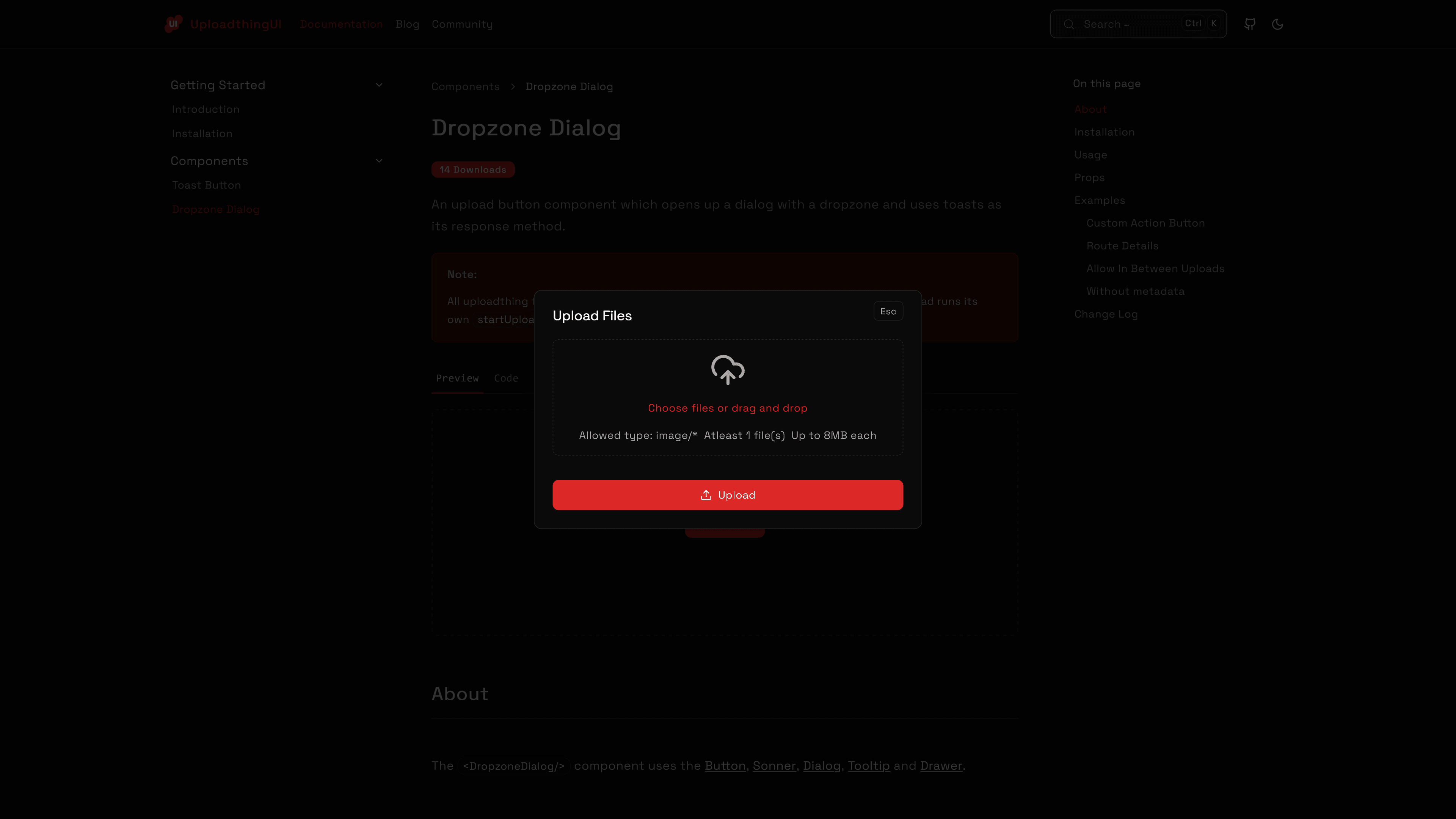 UploadThing UI Project 3
